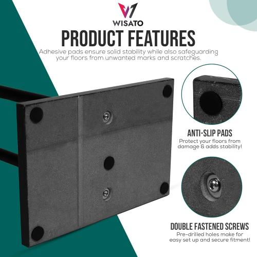 Free Standing Towel Rack for Bathroom - Matte Black Finish - Stand Alone 2 Tier Stainless Steel Towel Rack for Bathroom Floor with Heavy Marble Base - Double T Shape Drying Stand for Towels