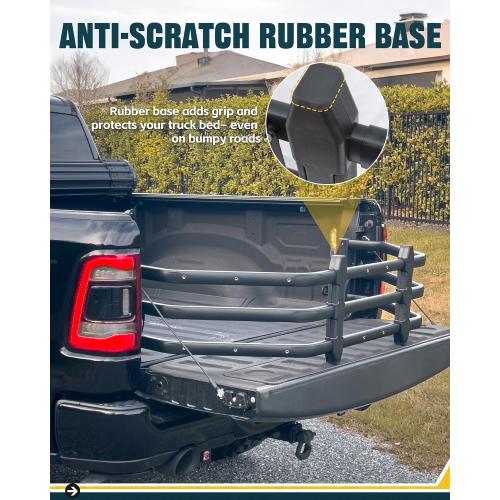 Truck Bed Extender for Nissan Frontier 2022 2023 2024 2025 2026, Tailgate Mount Cargo Extension, Fold-in/Fold-Out Pickup Storage