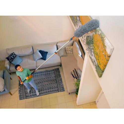 36 Foot High Reach Duster Kit with 5-30 ft Extension Pole // High Ceiling Duster Cleaning Kit with Telescopic Pole // Cobweb Duster // Feather Duster and Ceiling Fan Duster // The Ultimate Dusting Kit