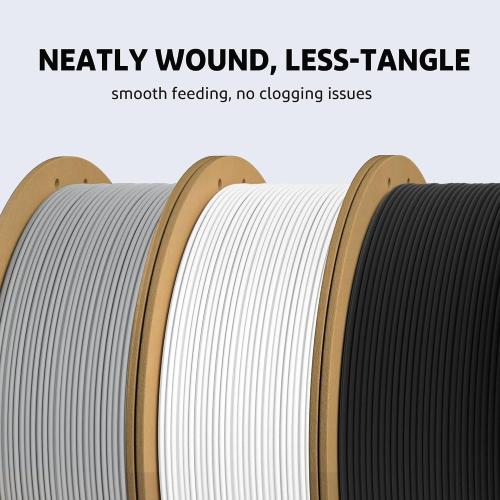 ELEGOO PLA Plus Filament 1.75mm White 1KG, PLA  Tougher and Stronger 3D Printer Filament Pro Dimensional Accuracy  /- 0.02mm, 1kg Spool(2.2lbs) Fits for Most FDM 3D Printers