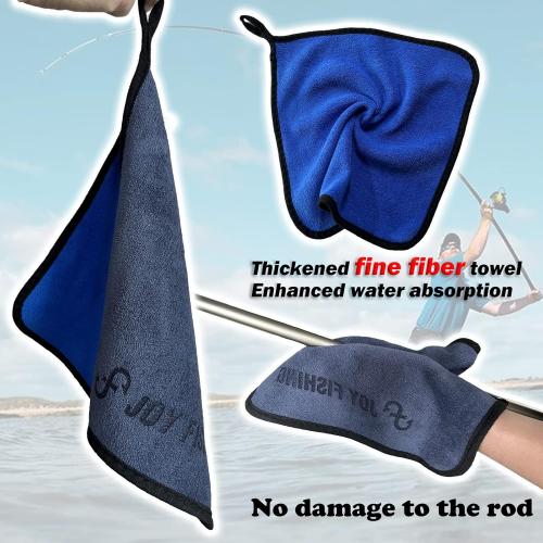 Professional Fishing Gloves,Catch Fish Gloves with Magnet Hooks, Anti-Slip Fishing Gloves Protects Hand (Black)