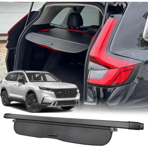 Cargo Cover for 2023-2025 2026 Honda CRV Accessories, (Carbon Fiber Texture) for Honda CRV 2023-2026 Accessories(Include Hybrid) Retractable Trunk Cover Shield Shade Privacy Screen for CR-V