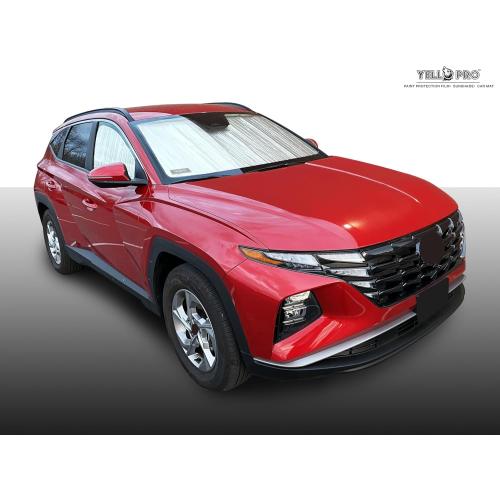 YelloPro Custom Fit Reflective Front Windshield Sunshade for 2022 2023 2024 2025 2026 Hyundai Tucson, Hybrid, SUV, Sun Protection UV Reflector Accessories [Made in USA]