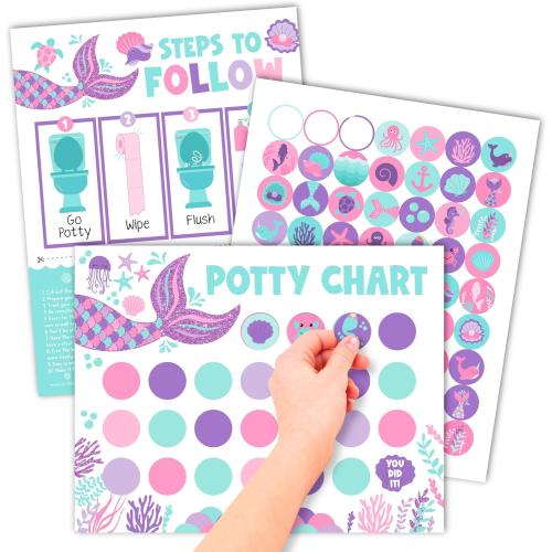 10 Potty Training Chart for Toddler Girls Sticker Reward Chart for Kids