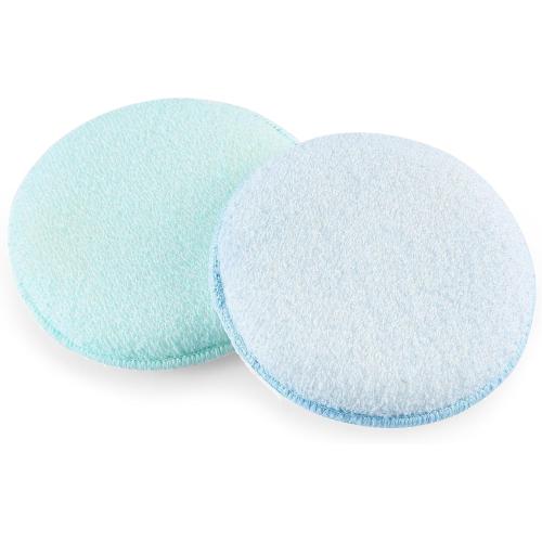 Exfoliating Body Scrubber, Dual-Texture Scrubber, 4 Count, Blue & Green