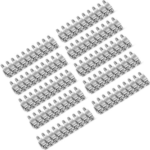 Zonon 10 Pcs FBI-10-6 Fixed Bridge Jumper 10 Pole Terminal Block Jumper Insert Pull Bridging Matching for Din Rail Terminal Block Matching UK2.5B UK5N