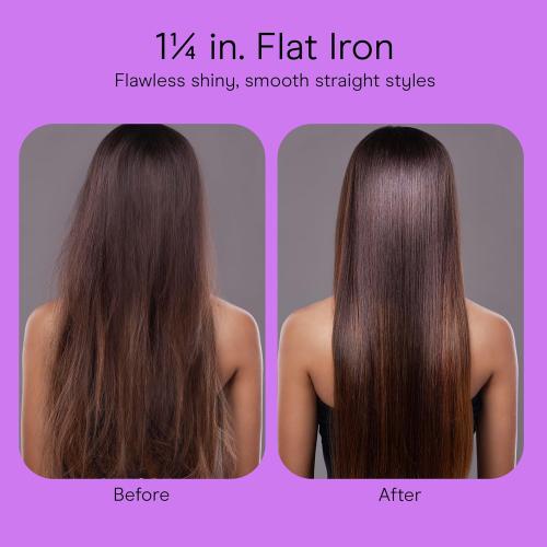 INFINITIPRO BY CONAIR Tourmaline Ceramic Flat Iron, 1 1/4-inch Digital Hair Straightener