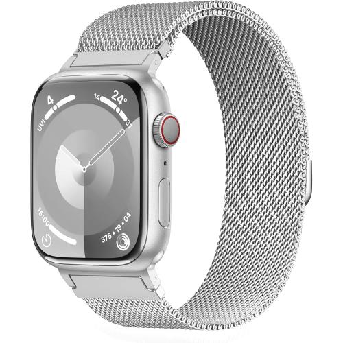 Original Metal Milanese Loop Compatible with Apple Watch Band for Women Men | Stainless Steel Bands Fits for iWatch Series 11 10 9 8 7 6 5 4 SE Ultra 3 2 1,Magnetic Clasp Strap 38 40 41 42 44 45 46 49mm