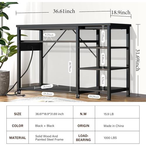 40-50 Gallon Fish Tank Stand: Heavy Duty Aquarium Stand with Power Outlets and Cabinet for Fish Tank Accessories Storage - Metal Frame, 1000LBS Capacity, Suitable for Fish & Reptile Terrariums