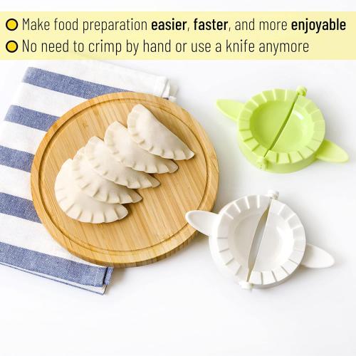BTaT- Dough Press Set, 3 Pack, Dumpling, Empanada, Pastry and Turnover Press, Hand Pie Maker, Meat Pie Cutter