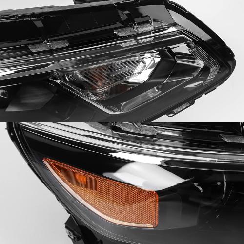 FIONE Headlight Assembly for Chevy Malibu Projector 2016-2018 Replacement Halogen Headlamp Right Passenger Side 84585120 GM2503426