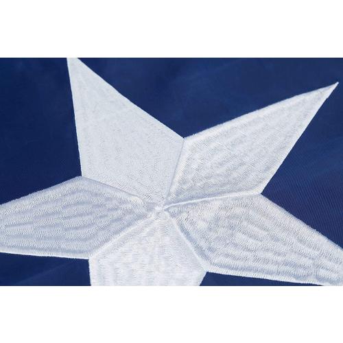 Homissor Texas Flag 4x6 Feet - Embroidered Star Sewn Stripes Outdoor Heavy Duty 210D Oxford Nylon Flags Vivid Color - Canvas Header Brass Grommets and 4 Stitch Hemming USA Flag