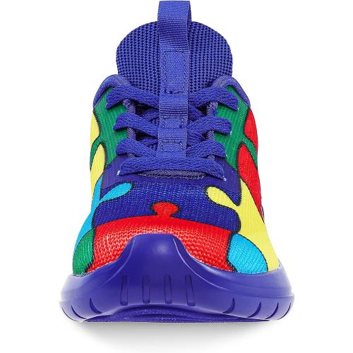 Blue EUR Size32 Soulsfeng Kids Tennis Shoes Lightweight Breathable Boys Running Shoe Fashion Walking Sneakers for Girls (Little Kid/Big Kid)