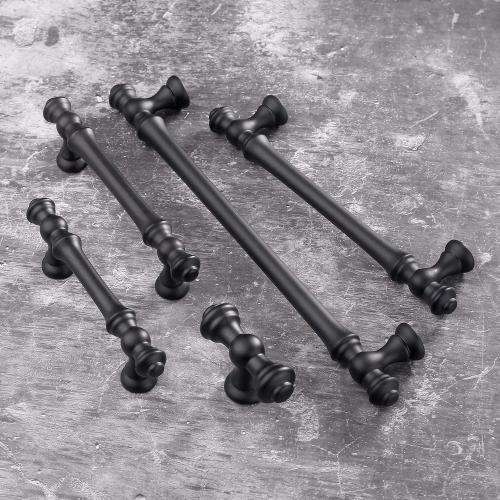 Asidrama 10 Pack 3.75 Inch(96mm) Matte Black Kitchen Cabinet Handles, Cabinet Pulls Kitchen Cabinet Hardware for Cupboard Drawer Pulls
