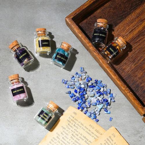 12 PCS Crystals and Healing Stones - Healing Crystal Chips in Jar Witch Stuff Witchcraft Supplies Reiki Crafts for Meditation Therapy Energy Clearing Witch Gift for Beginners