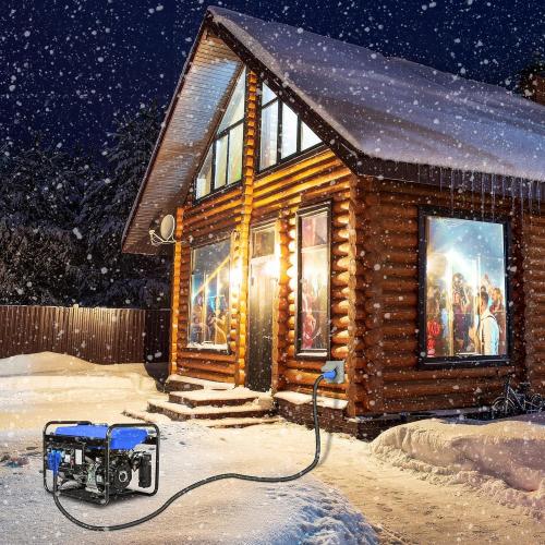 PAULINN 30A Generator Power Inlet Box NEMA 3R Generator Outlet Box for Outdoor Receptacle, 4 Prone, PB30, L14-30P, 125/250 Volt, 7500W 30 Amp Generator Transfer Switch, Weatherproof, ETL Listed