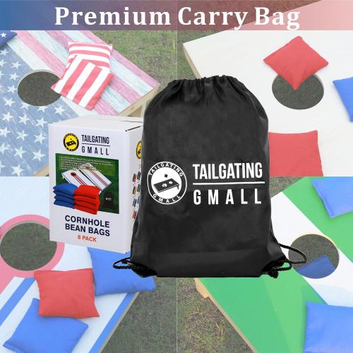 8 Pack of Yellow and Blue Cornhole Bags Set of 8 Regulation Professional Corn Hole Bean Bags Weather Resistant for Tossing Adults Yard Game