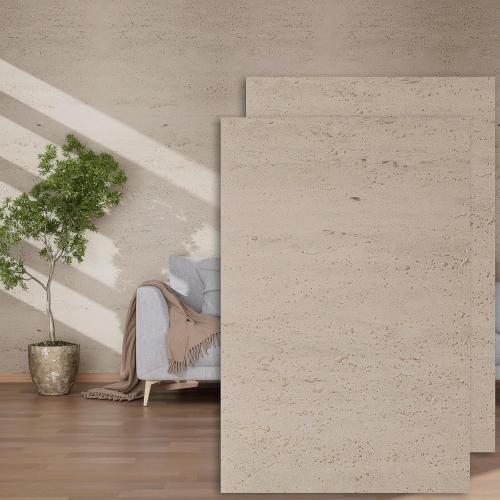 3D Wall Panels - 4PCS 47.2x23.6 Faux Stone Wall Covering - MCM Modified Clay Material for Home Art, Accent Brick, Modern Exterior/Interior Decoration, Covering 31 sq.ft TV