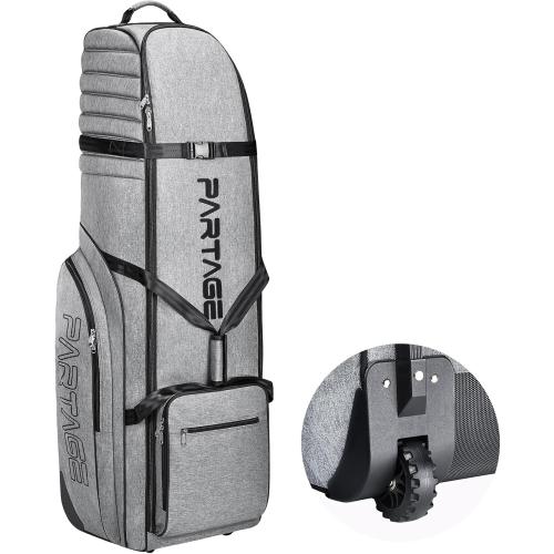 Partage Golf Travel Bag with Wheels, Golf Travel Case for Airlines, 900D Heavy Duty Oxford