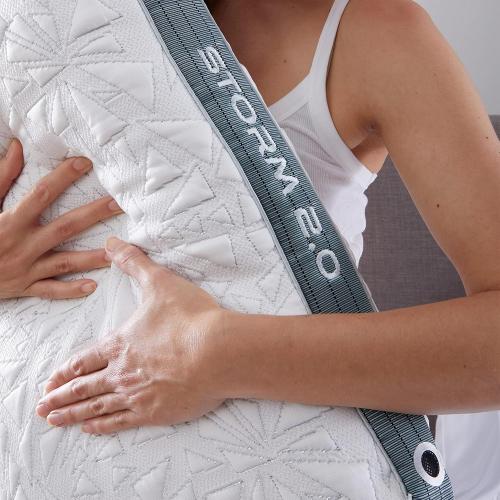Bedgear Storm Performance Pillow – 2.0 - Cooling Bed Pillow for Hot Sleepers - Medium Firmness Pillow for All Sleep Positions, Washable & Removable Cover - 20 W x 26 L x 5.75 H