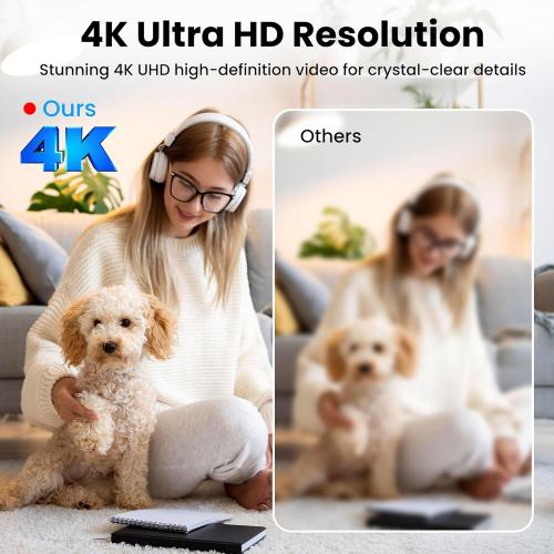 Hidden Camera, Spy Camera with 4K Live View, Motion Detection Nanny Cam Hidden Camera, Mini Camera with Cloud & SD Storage, Night Vision Spy Cam, Quick Setup Indoor Camera for Baby, Pet and Older