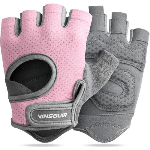 VINSGUIR Workout Gloves for Women and Men, Breathable Weight Lifting Gloves for Gym Exercise, Fitness, Training, and Cycling, with Excellent Grip and Cushion Pads