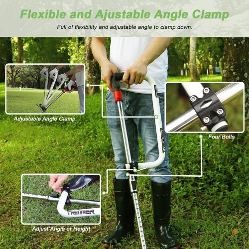 Weedeater Handle, Weedeater Handle Extension, Ergonomic Trimmer Handle Grip, String Trimmer Handle, Lawn Trimmer Handle Grip, Extension for Trimming, Lawn Care and Landscaping 17.7IN