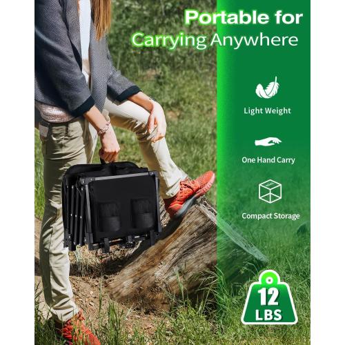 Color Black Collapsible Wagon, Foldable Wagon with Tailgate Extended, 360lbs Heavy Duty, Portable Lightweight Utility Wagon for Grocery, Camping, Garden, Sports, Black T