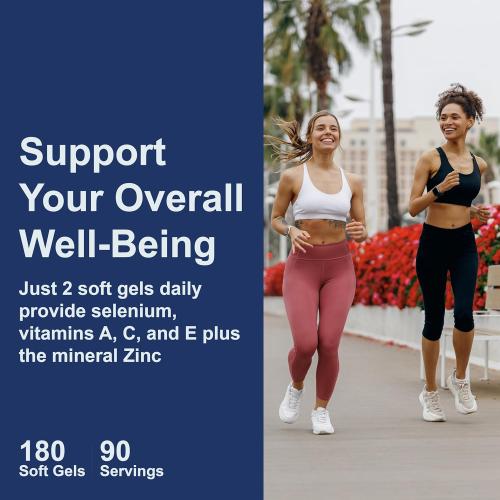 Carlson - ACES   Zn, Vitamins A, C, E   Selenium & Zinc, Cellular Health & Immune Support, Antioxidant, 180 Softgels