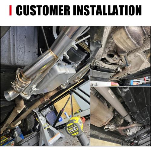 2.5 Inch Electric Exhaust Cutout with Elbow Valved Muffler Valvetronic Exhaust Valve Kit