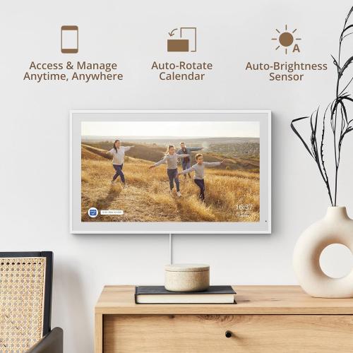 Dragon Touch  Size 21.5 Digital Calendar Chore Chart – 1080P Full HD Interactive Touchscreen, Smart Family Planner, Hearth Display Digital Calendar Wall & Desk Mountable for Seamless Scheduling