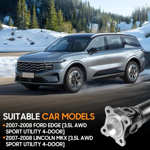 Rear Complete Drive Shaft Fit for Ford Edge, for Lincoln MKX 2007 2008 [3.5L, Sport Utility 4-Door, AWD] Prop Shaft Driveshaft Assembly Replaces 7T434K357AC, 7T4Z4R602A, 936-846, 65-2027 (3-Piece)