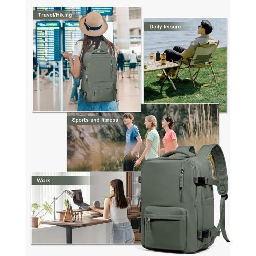 WONHOX Large Travel Backpack Carry on Flight Approved Laptop Work Business Backpack for Women Men Mochila de Viaje