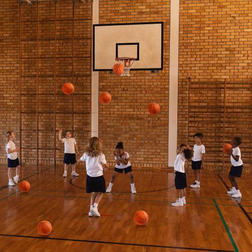 12 Pcs Mini Rubber Basketballs with Air Pump Set 7 Inch Mini Hoop Basketball Small Junior Size 3 Balls for Beginner Arcade Games Indoor Outdoor Pool Favors