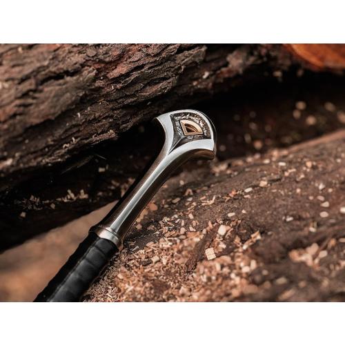 Handmade Replica Movie Sword, Medieval Vikings Master Long Sword Hand-Crafted Authentic Engraved Stainless Steel Blade, Wall Mount Plaque & Scabbard Included Collecyion Edition