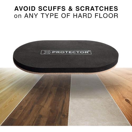 Felt Furniture Sliders Hardwood Floors X-PROTECTOR – 4 PCS 9 1/2 inch Furniture Sliders – Heavy Duty Felt Sliders Hard Surfaces – Move Your Furniture Easily & Safely!