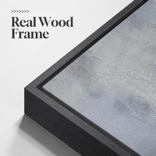 Framed Extra Large Blue Abstract Wall Art for Living Room, Modern Canvas Prints Painting Artwork for Walls, Minimalist Abstract Pictures for Living Room Dining Room Bedroom Office Wall Decor 30x60 In