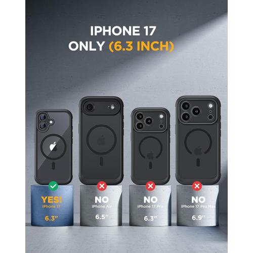 Miracase for iPhone 17 Case 6.3'', Full-Body Bumper Military Drop Protection Outdoor Phone Case