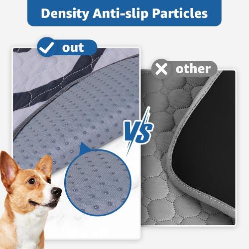 Washable Pee Pads for Dogs with Pheromones : 2 Packs Reusable Puppy Pads Super Absorbnet Dog Floor Mats for Whelping, Incontinence, Training, Crate ,36x48