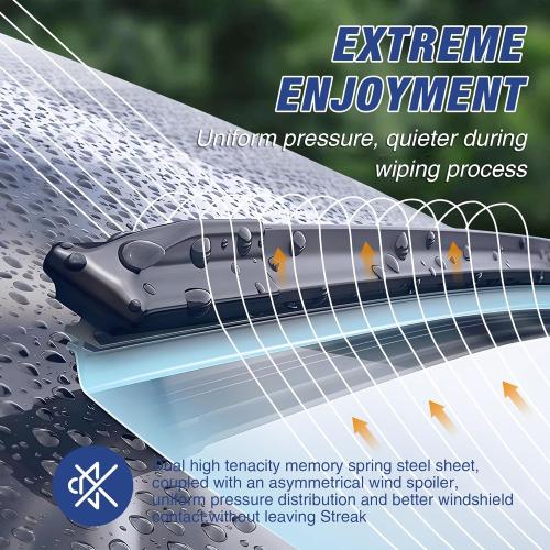 22 22 Wiper Blades Replacement for Chevy Silverado/GMC Sierra 2014 2015 2016 2017 2018 (Set of 2) Quiet and Durable Stable All-Season Windshield Wiper Blades