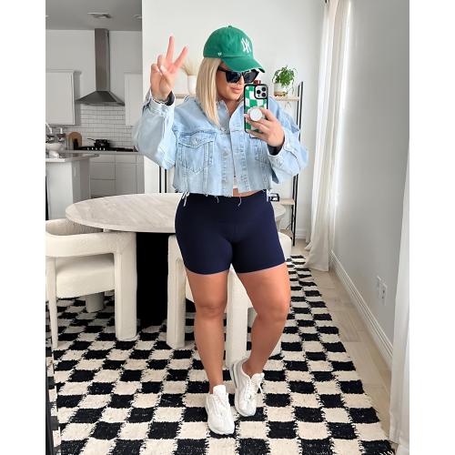 FULLSOFT 4 Pack Biker Shorts for Women with Pockets – 5 High Waisted Tummy Control Workout Yoga Running Gym Tennis Shorts