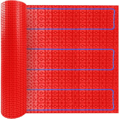 MAXKOSKO Heating Cable Underlayment Membrane, Easy Installation and Uncoupling Heated Floor Mat, Waterproof and Tile Anti-Fracture 161 Sq. Ft.