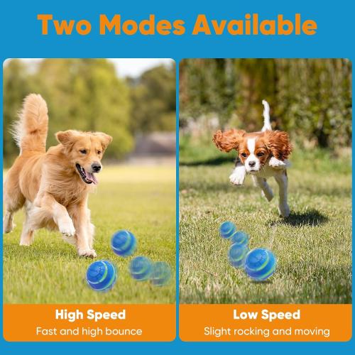 Petbobi Active Rolling Ball for Dogs Interactive Dog Ball with LED Flash Light, Include Self Moving Toys for Medium Large Dogs to Chase and Self Play, USB Rechargeable