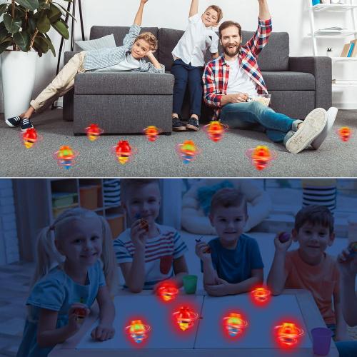 20PCS Starhig Light Up Spinning Tops, LED Light Up Flashing Spinning Tops，Gyroscope Novelty Bulk Toys Party Favors