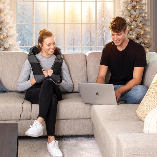 RESTECK Massagers for Neck and Back with Heat - Deep Tissue 3D Kneading Pillow, Electric Shiatsu Shoulder Massage, Foot, Legs,Body - Relieve Muscle Pain - Office, Home & Car