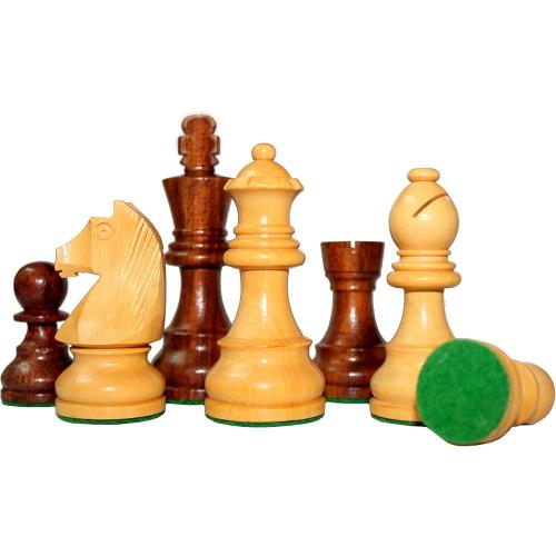 Size 3.75 StonKraft - Wooden Chess Pieces Pawn with Extra Queens Chessmen Figurine Pieces Coins (3.75 King Height)