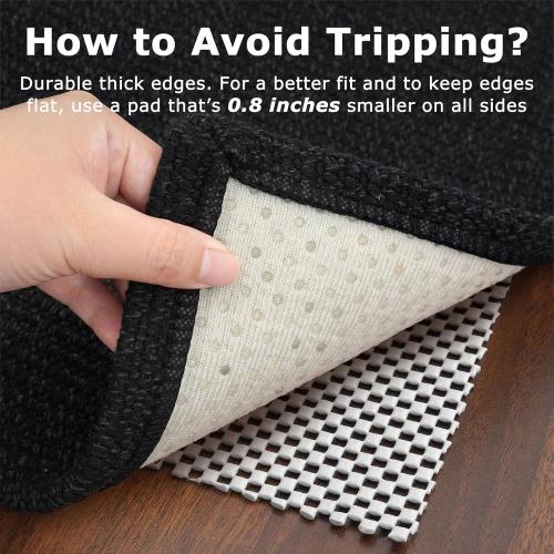 KOZYFLY Washable Runner Rug 3x14 ft Hallway Kitchen Runner Rugs with Rubber Backing Bobo Non Slip Entryway Runner Indoor, Long Carpet Runners for Hall Kitchen Entryway, Black