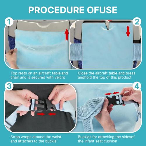Toddler Airplane Bed, 1-12 Months Old Baby Travel Essentials for Flying