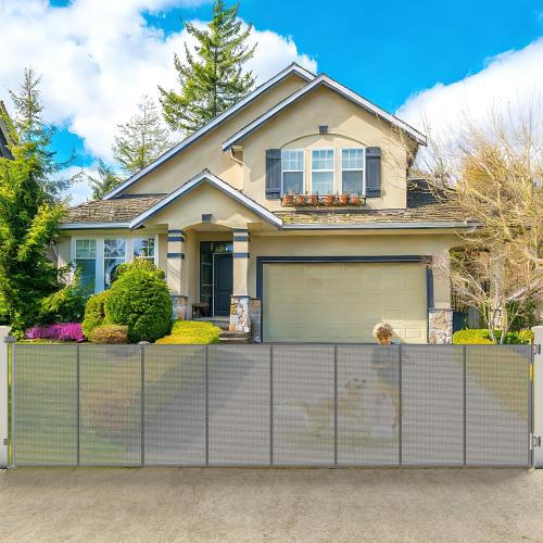 275 Retractable Baby Gates Extra Wide Retractable Fence Outdoor | 22ft Retractable Dog Gates for Doorways Extra Wide Baby Gate, 48 Tall Dog Gate Retractable Pet Gate for Garage, Driveway