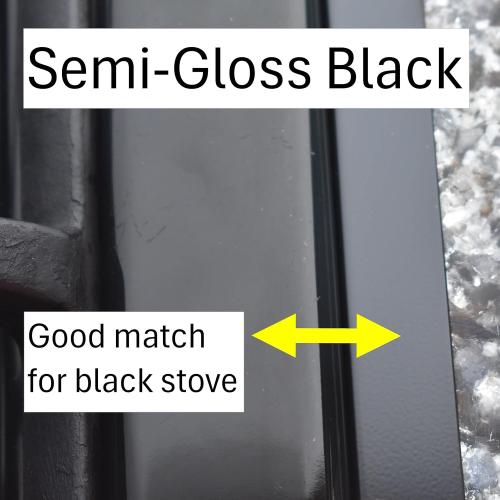 TrueGem Stove Gap Covers - 25.4, Black, Stainless Steel